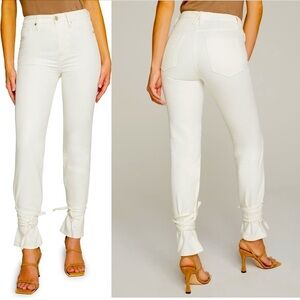 Good American Good Boy Ankle Wrap Pants Organic Cotton NWT​​​​